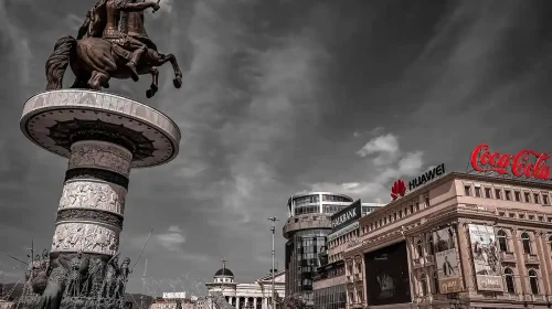 Alexander Statue Skopje.